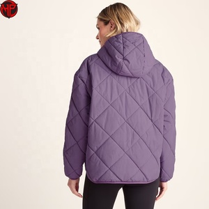 Veste matelassée pour femme, à capuche, légère, alternative au duvet, pour l'automne et l'hiver, veste matelassée pour femme - Product Image 6