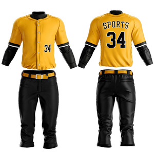 Fournisseur classé parmi les meilleurs, uniformes de softball personnalisés avec votre propre logo et design, maillots bon marché, uniformes de baseball imprimés pour adultes - Product Image 1