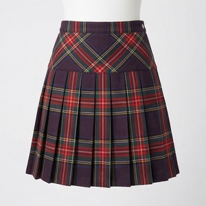 Women's Plaid <b>Pleated</b> <b>Mini</b> <b>Skirt</b> Regular Waist Woven Polyester All Seasons Style - Product Image 1