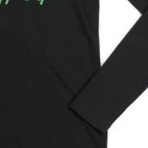   Camiseta Negra de Manga Larga 1908 para Mujer, Cuello Redondo, Diseño Gráfico, Estilo Universitario, Ropa Casual Urbana - Product Image 3