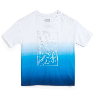 เสื้อยืดกีฬาเด็กชายแขนสั้นน้ำหนักเบาสวมใส่สบายเสื้อฝึกซ้อมลำลองเสื้อผ้ากีฬาเด็ก - Product Image 1