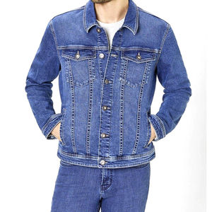 Veste en jean slim pour homme avec col rabattable et poche avant, style hip-hop, séchage rapide et respirante, idéale pour l'hiver – Vente en gros - Product Image 4