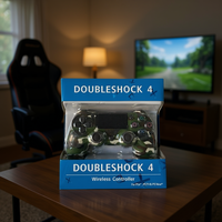 Control Inalámbrico SUNING Doubleshock 4 con Bluetooth, Doble Vibración y Diseño de Camuflaje