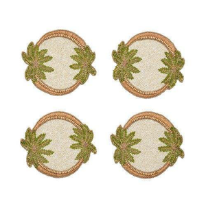 Rustic Decorative Bead Drink Coasters Premium Craftsmanship <b>Table</b> <b>Protection</b> for Cocktail Parties Premium Promotional Item - Product Image 1