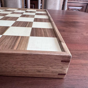 ILAHI's Eco-Friendly Rustic Polished Rectangle <b>Chess</b> <b>Board</b> Game 100% Handmade Pure Wood Animal/Love Style Customized Size <b>Chess</b> - Product Image 1