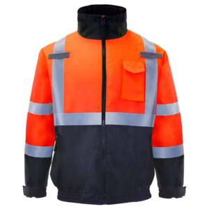 Wholesale <b>Work</b> Safety Quilted Jacket Stand Collar Spring OEM Service Men Canvas <b>Waterproof</b> Breathable Quick Dry - Product Image 1