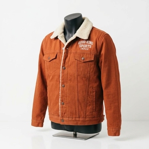Men's Denim <b>Jacket</b> Regular Fit Turn-down Collar <b>Sherpa</b> <b>Lined</b> Winter Casual Style Denim <b>Sherpa</b> <b>Jacket</b> - Product Image 4