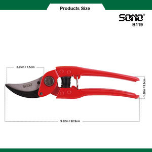 Tijeras de Podar Profesionales SONO B119 para Jardín, Tijeras Florales con Recubrimiento de PTFE, Duraderas, Afiladas, de Carbono - Product Image 4