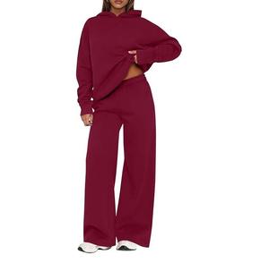 New Trending Custom Acid Wash Cropped Hoodies Women Washed Hoodie and Joggers Tracksuits Women's Fully Customized - Product Image 6