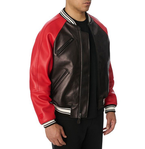 Custom Men Black Genuine Leather Bomber <b>Jacket</b> Premium Cowhide Flight Coat Casual Slim Fit Winter Windbreaker <b>Biker</b> <b>Jacket</b> - Product Image 3