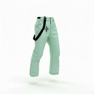 Pantalones de Esquí de Alta Calidad, 100% Poliéster, Teñido Liso, Impermeables 10,000mm, Aislamiento de Forro Polar, Cierre de Gancho y Bucle, Personalizables - Product Image 4