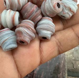 Perles de verre colorées en chevron pour bracelets, colliers, boucles d'oreilles, vente en gros, OEM - Product Image 3