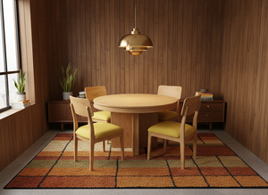 Ensemble de table basse ronde moderne avec 4 chaises en bois de frêne massif, léger et durable - Product Image 4