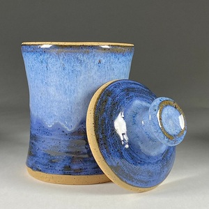 Artisan Glaze <b>Storage</b> Canister Textured Finish Airtight Lid Premium <b>Kitchen</b> Organizer Rustic Countertop <b>Storage</b> Jar - Product Image 2