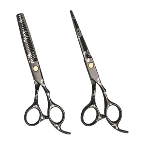 กรรไกรตัดผมสแตนเลสสำหรับร้านเสริมสวยแบบมืออาชีพปลายใบมีดคม - Product Image 3