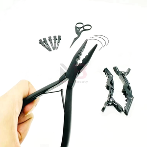 Kit Profesional de Extensiones de Cabello MAGMA BEAUTY de Acero Inoxidable, Juego Completo con Pinzas para Extensiones de Microperlas para Salón - Product Image 5