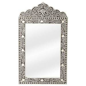 Cadre de miroir décoratif fait main de qualité supérieure avec incrustation d'os, finition pour décoration murale de salle de bain - Product Image 1
