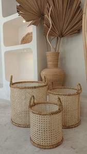 Paniers de rangement en rotin faits à la main de haute qualité, modernes, pour la lessive et la décoration intérieure, fabriqués au Vietnam - Product Image 6