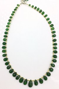 ทซาโวร์ไทด์รูปหยดน้ำเจียระไน 1 เส้น 47 กะรัต พลอยธรรมชาติสำหรับทำเครื่องประดับชั้นดี - Product Image 2