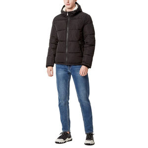 2025 High Quality Solid Color Puffer Men's <b>Jackets</b> Customized Plus Size Men's <b>Jackets</b> Full Zipper Bubble <b>Jackets</b> For Winter Use - Product Image 2