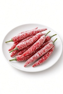 Chiles Rojos Enteros sin Tallo Congelados IQF de Primera Calidad, Suministro a Granel para Venta al por Menor, Servicio de Alimentos y Procesamiento - Product Image 1