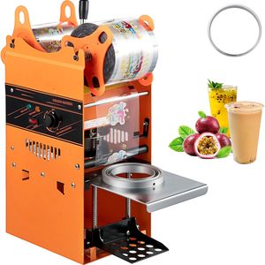 Manual Boba <b>Tea</b> Cup Sealer <b>Machine</b> 300-500 Cup/h Capacity Orange 90/95mm Diameter Cup Sealing 300-500 Cup/h Capacity - Product Image 1