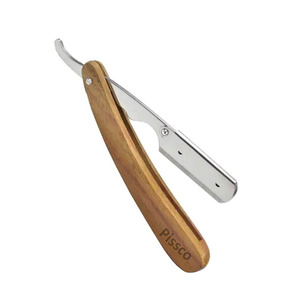 Navaja de afeitar manual de filo recto con cuchilla intercambiable para barbería - Product Image 6