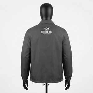 เสื้อโค้ชแจ็คเก็ตแบบหนา แห้งเร็ว ซับในไนลอน ติดกระดุม คอตั้ง - Product Image 4