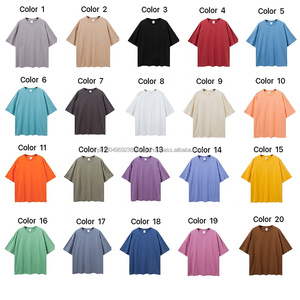 Venta al por mayor 100% algodón camiseta de gran tamaño para los hombres logotipo personalizado camiseta unisex Color sólido manga corta Camiseta en blanco - Product Image 5