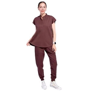 Professional Healthcare Uniform Set Custom Logo Medical Scrubs Workwear Clinical Apparel - Product Image 3