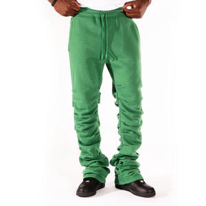 <b>Men's</b> Blue Cotton Hip Hop Sweatpants Low Drawstring Waist Side Pockets Waterproof Windproof Winter Casual - Product Image 1