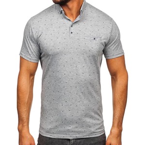 Chemises Polo de Golf, Chemises Polo pour Hommes, Tactiques, Séchage Rapide, Chemises Polo pour Hommes, Anti-Transpiration, Multifonctionnelles, Col Rond, Fitness Gris - Product Image 6