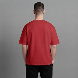 T-shirts pour hommes en tissu polaire 100% coton 220g, coupe classique, confortables pour les tenues quotidiennes, couleur - Product Image 4