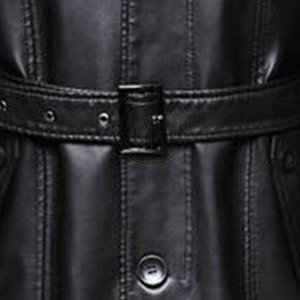 Manteau long en cuir léger, écologique et respirant, matériau moderne au toucher doux, design décontracté et confortable, trench-coat pour homme - Product Image 6