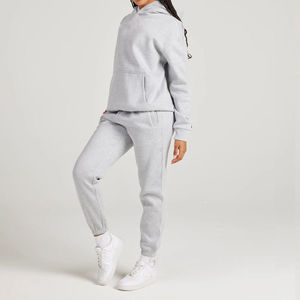 Custom Women Solid 100% Cotton Fleece Regular Winter Casual Hoodie Jogger Set | Private Label OEM | AliRoz Industry Worldwide - Product Image 1