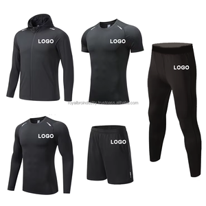 ชุดคลุมท้องมีฮู้ดสำหรับผู้ชายชุดออกกำลังกาย5ชิ้นชุดเสื้อผ้าออกกำลังกาย100% ฤดูหนาวใหม่ - Product Image 4