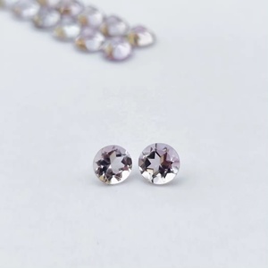 Venta al por Mayor de Piedras Preciosas Calibradas Sueltas de Amatista Rosa Natural de 9 mm, Corte Checker Redondo, Tendencia en Joyería al por Mayor del Fabricante - Product Image 2