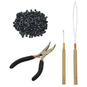 Aiguilles à crochet pour extensions de cheveux, outil en métal pour l'installation et le retrait, kit d'installation et de retrait d'extensions de cheveux de qualité professionnelle - Product Image 3