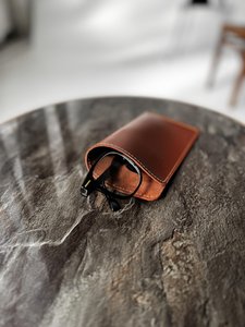 Elegante Estuche Minimalista para Gafas de Cuero, Funda Ligera para Lentes de Viaje, Cuero Genuino, Precio de Fábrica LGC-0025 - Product Image 3