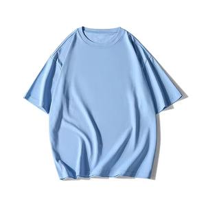 Camisetas para Hombre, Camisetas Extra Grandes de Algodón Grueso, Cuello Redondo, Transpirables, de Manga Corta, de Color Liso - Product Image 4