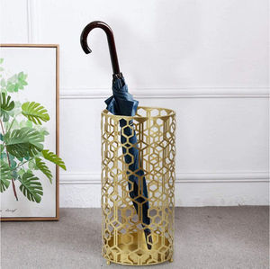 Paragüero Moderno de Metal Negro, Independiente, de Una Sola Cara, con Estructura de Marco con Recubrimiento en Polvo, Decoración para el Hogar - Product Image 5