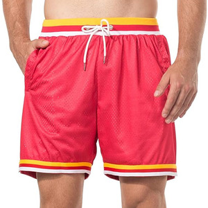 Shorts respirants pour hommes 100% polyester en maille, taille élastique, impression par sublimation graphique personnalisée, shorts pour hommes, meilleur short de rue - Product Image 1