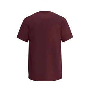 Triblend Crew Tee <b>Ringspun</b> Polyester Cotton Satin Summer Wholesale Permium Men Plain Customized Tee Brand Label Maroon T Shirts - Product Image 5