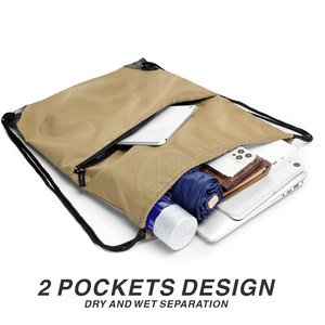 Bolsas con cordón compactas para viajes, senderismo, fitness, compras y estilo de vida al aire libre - Product Image 4