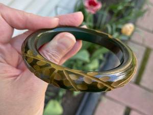 Eco-Friendly Resin <b>Bangle</b> for Ethical Fashion Lovers Handmade Jewelry by Tradebyd - Product Image 1