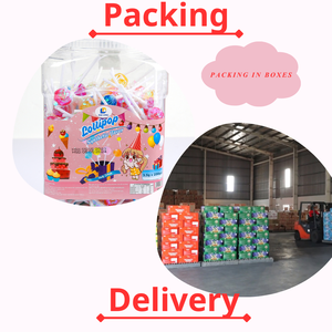 Dulces y deliciosos caramelos de piruleta, malvaviscos afrutados con sabor sintético hechos de frutas frescas naturales en Vietnam - Product Image 3