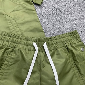 2026 Trending Custom Mens Clothing Windbreaker Tracksuit Short Set Zipper Jacket <b>Jogger</b> with All Size Option Made of <b>Polyester</b> - Product Image 6