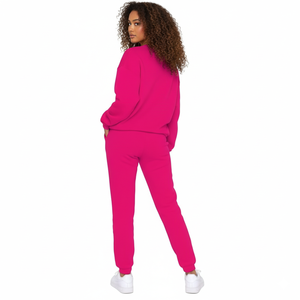 Ensemble de survêtement d'hiver pour femmes, en polaire, noir, confortable, décontracté et sportif, pour la Saint-Valentin - Product Image 4