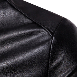 Chaqueta de Cuero Genuino para Hombre Clush Arrival Design Color Block - Estilo Vintage Personalizado de Alta Calidad, Transpirable y Revestida para Invierno - Product Image 2