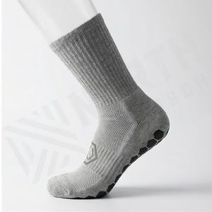 Antislip Men Crew Compression Football <b>Grip</b> <b>Socks</b> Breathable Performance Durable Soft Gym Workout Customized Color Fit Pairs - Product Image 3